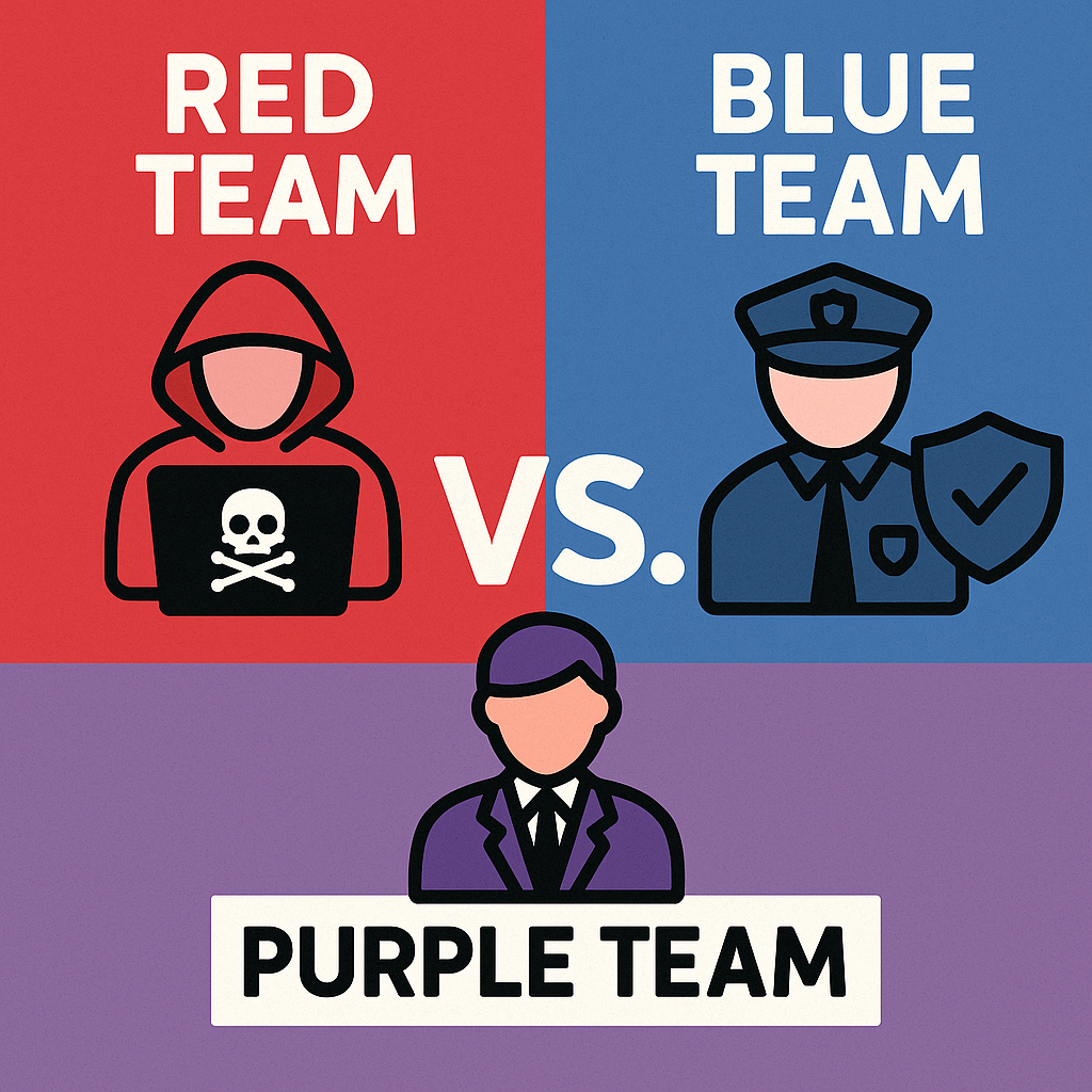 Red Team vs. Blue Team vs. Purple Team